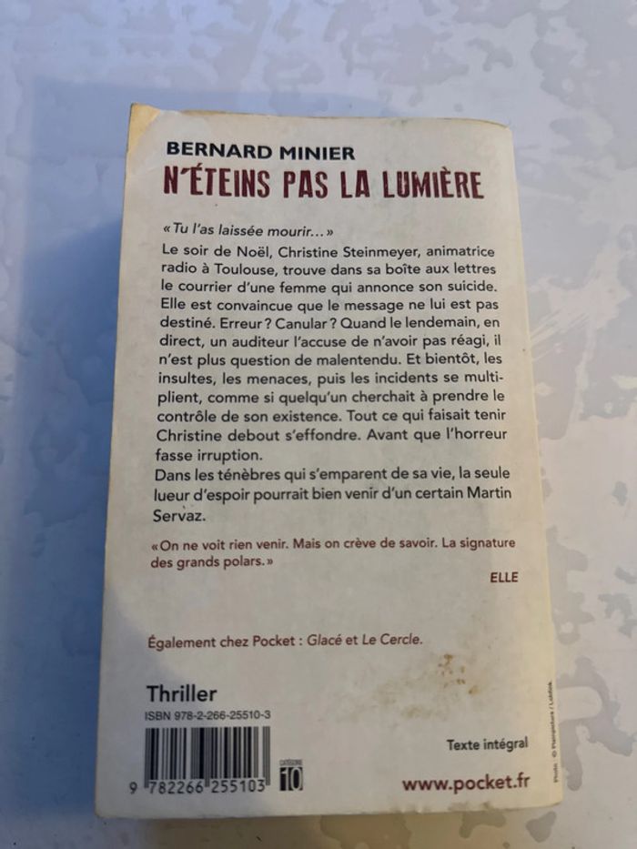 Livre n’éteins pas la lumière - Bernard minier - photo numéro 8