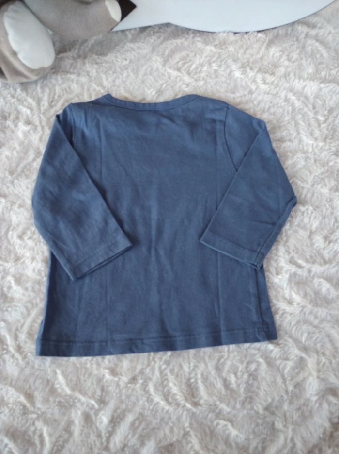 Tee shirt chemise manches longues Garçon 3/6 mois Crapule - photo numéro 5