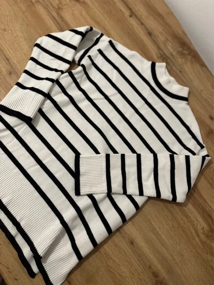 Pull marinière maternité