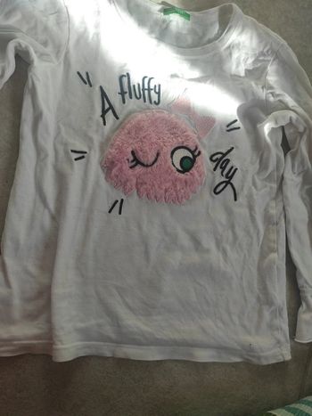 Tee shirt manches longues Benetton 4-5 ans