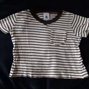 T-shirt Petit Bateau rayé 6 mois