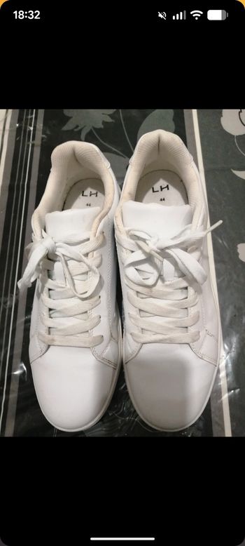 Baskets homme blanches LH. Taille 44