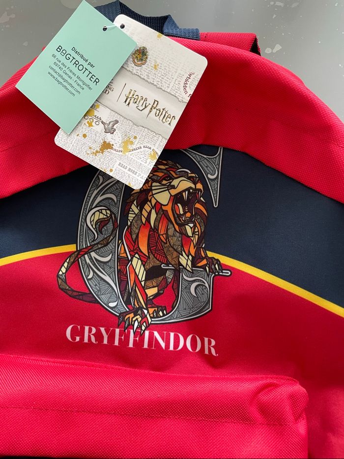 Grand sac à dos cartable Harry Potter rouge - photo numéro 7