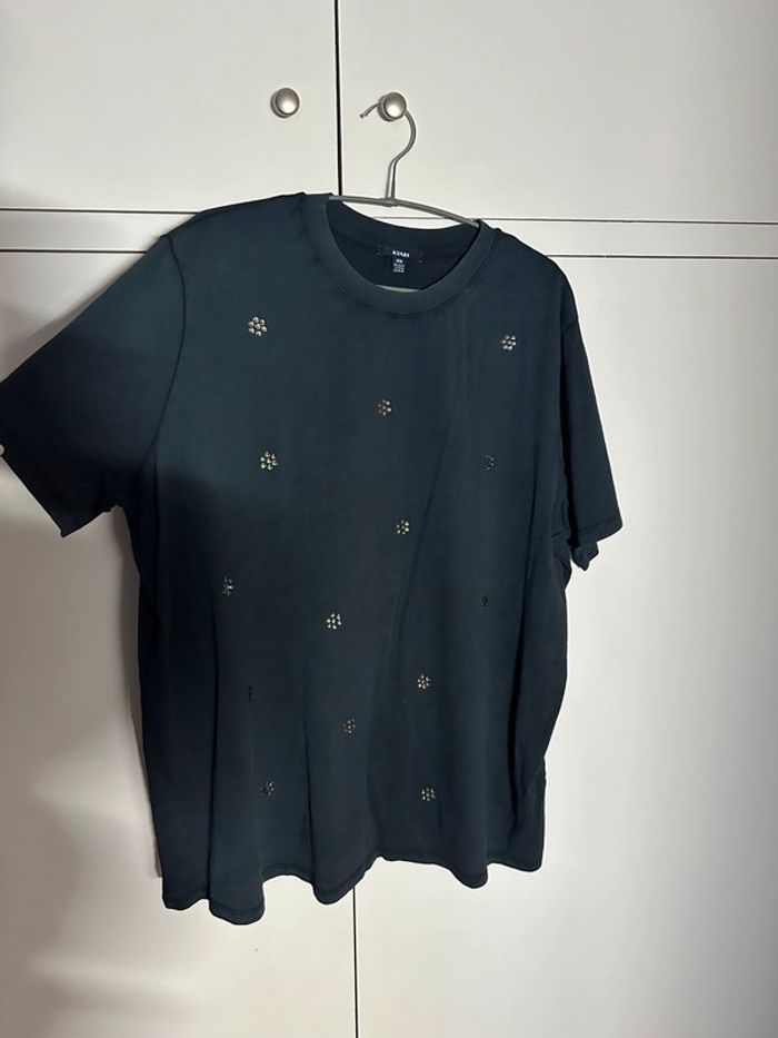 Kiabi - Tee shirt gris avec perles - photo numéro 2