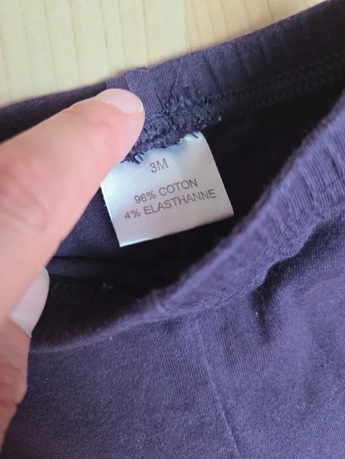Legging 3mois fille violet - photo numéro 2