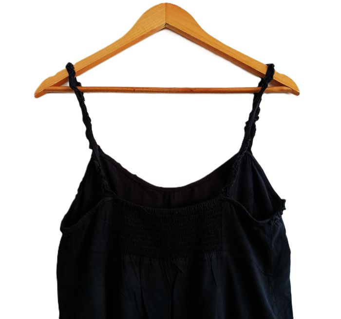 Top noir à volants. Lefties. Taille 40 / 42 - photo numéro 3