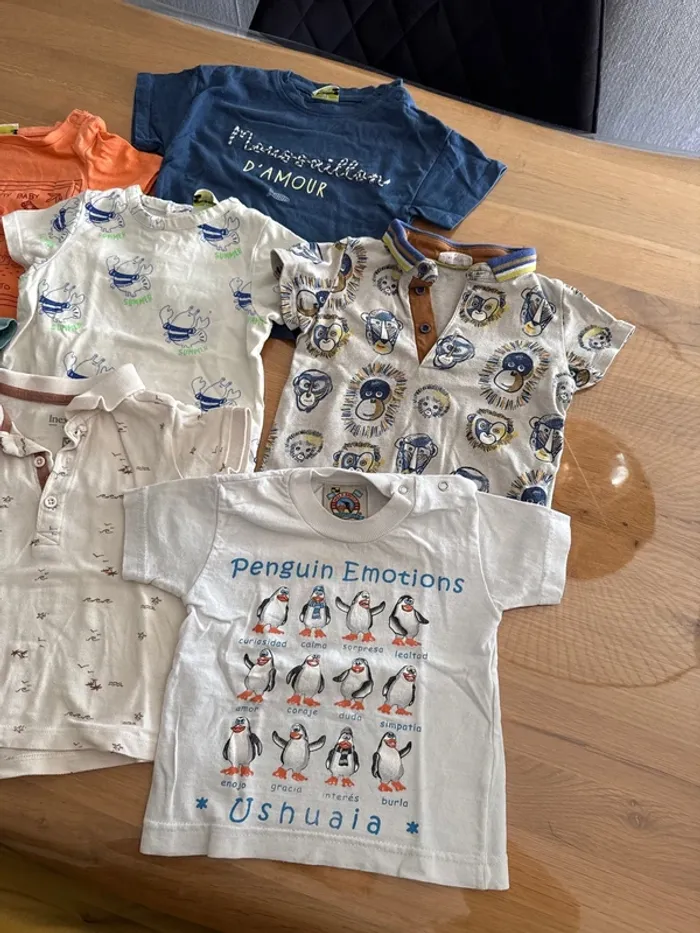 Lot teeshirt bébé garçon 18 mois - photo numéro 3