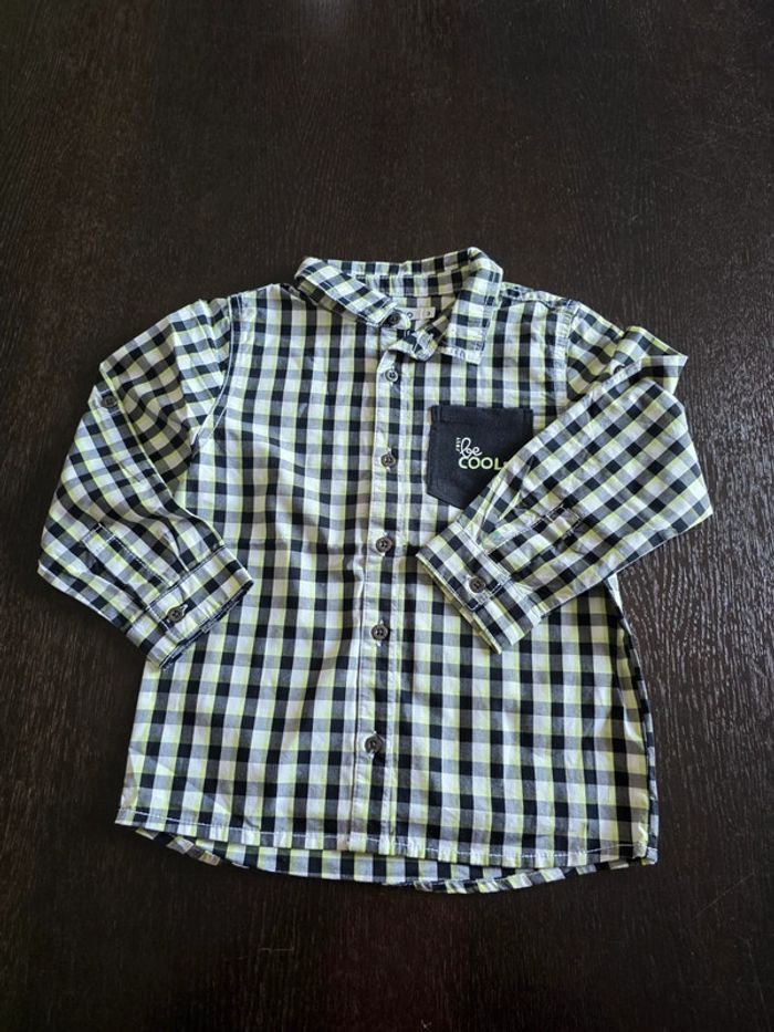 Chemise a carreaux en 3 ans