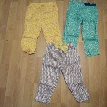 lot pantalons bébé fille