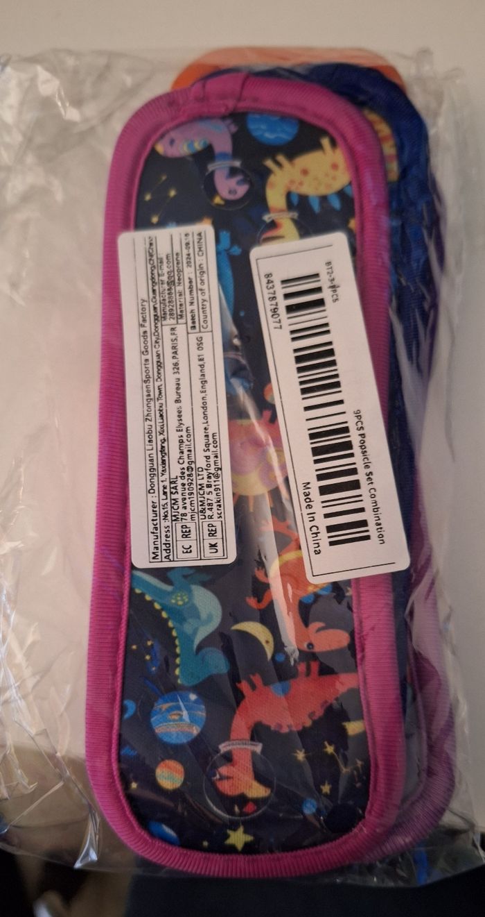 Lot de 5 pochettes pour glaces