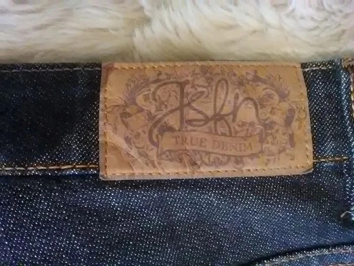 Pantacourt ou jean court femme en jean bleu foncé T40 - Jsfn denim - photo numéro 10