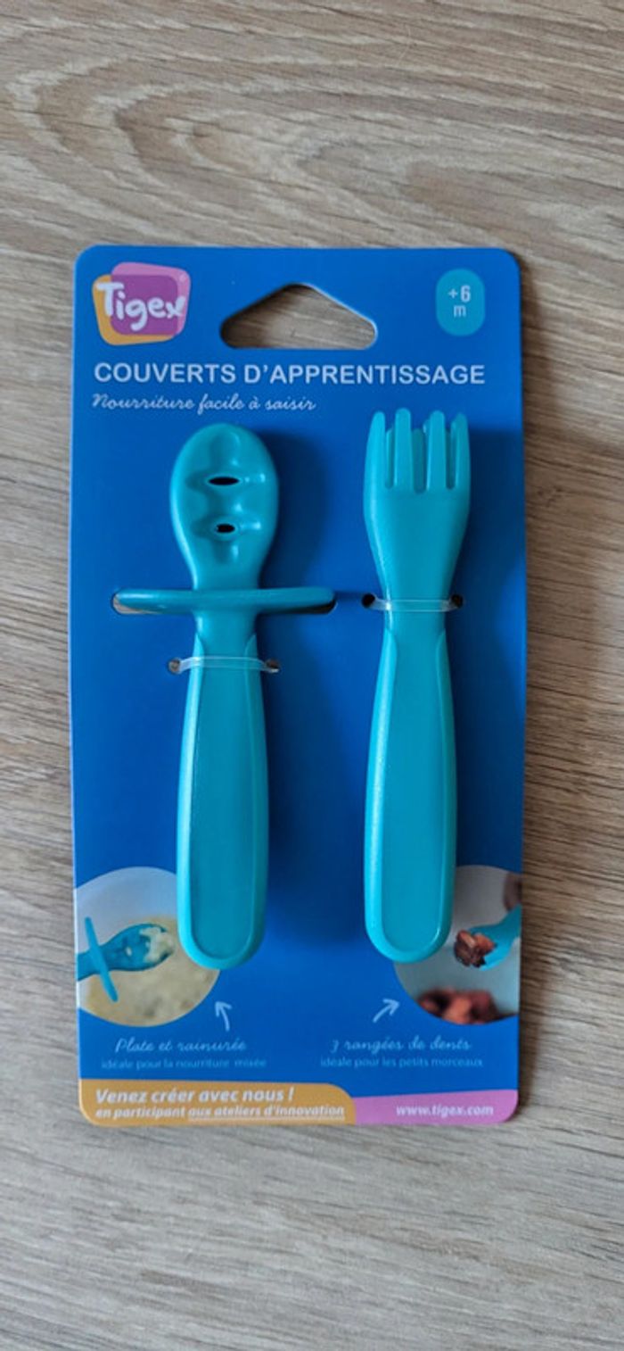 Couverts d'apprentissage Tigex