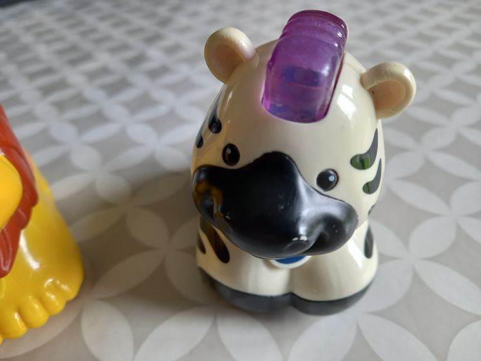 Lot 2 Tut Tut Animo VTech – Lion & Zèbre – Parlent/chantent - photo numéro 3