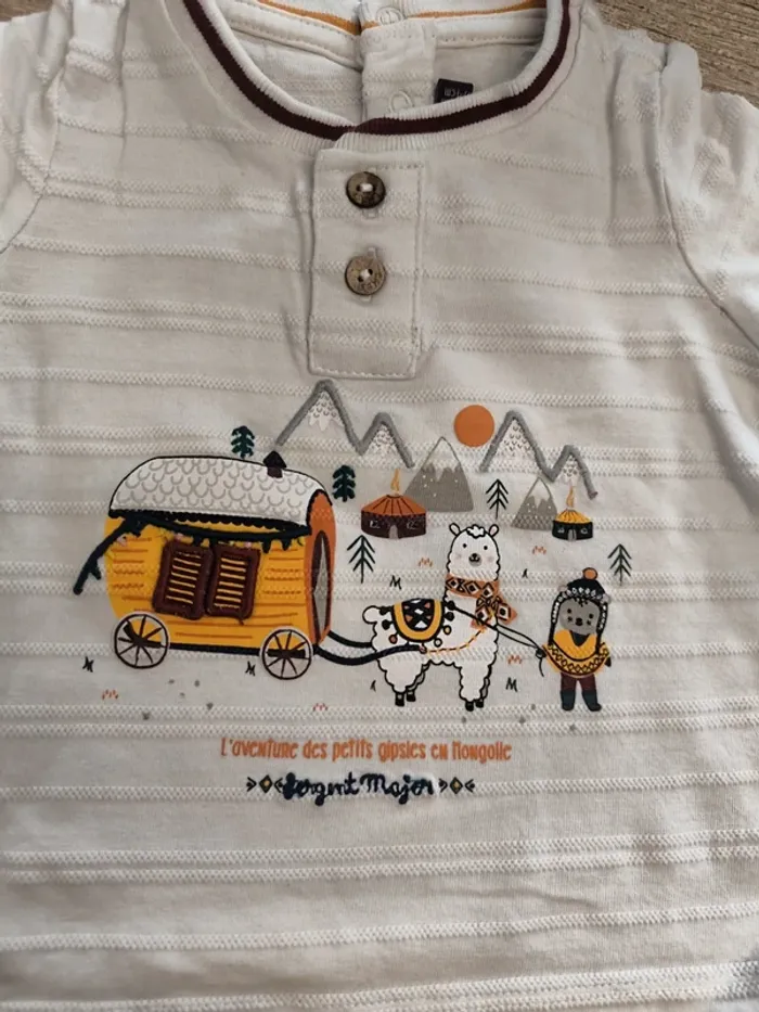 Ensemble 2 pièces garçon 12 mois sergent major - photo numéro 11