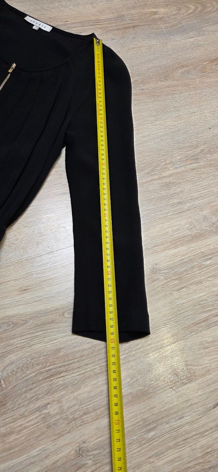 Robe Sandro taille 2 noir en très bon état - photo numéro 7