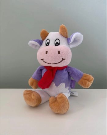 Peluche Vache Milka 23 cm - Très bon état