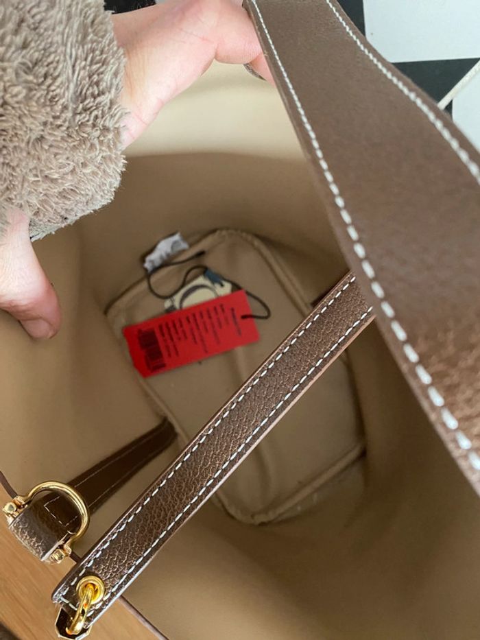 Sac à main jacquard lettres avec cadenas - photo numéro 3