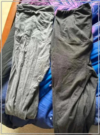 2  leggings grocesse  taille  42/44
