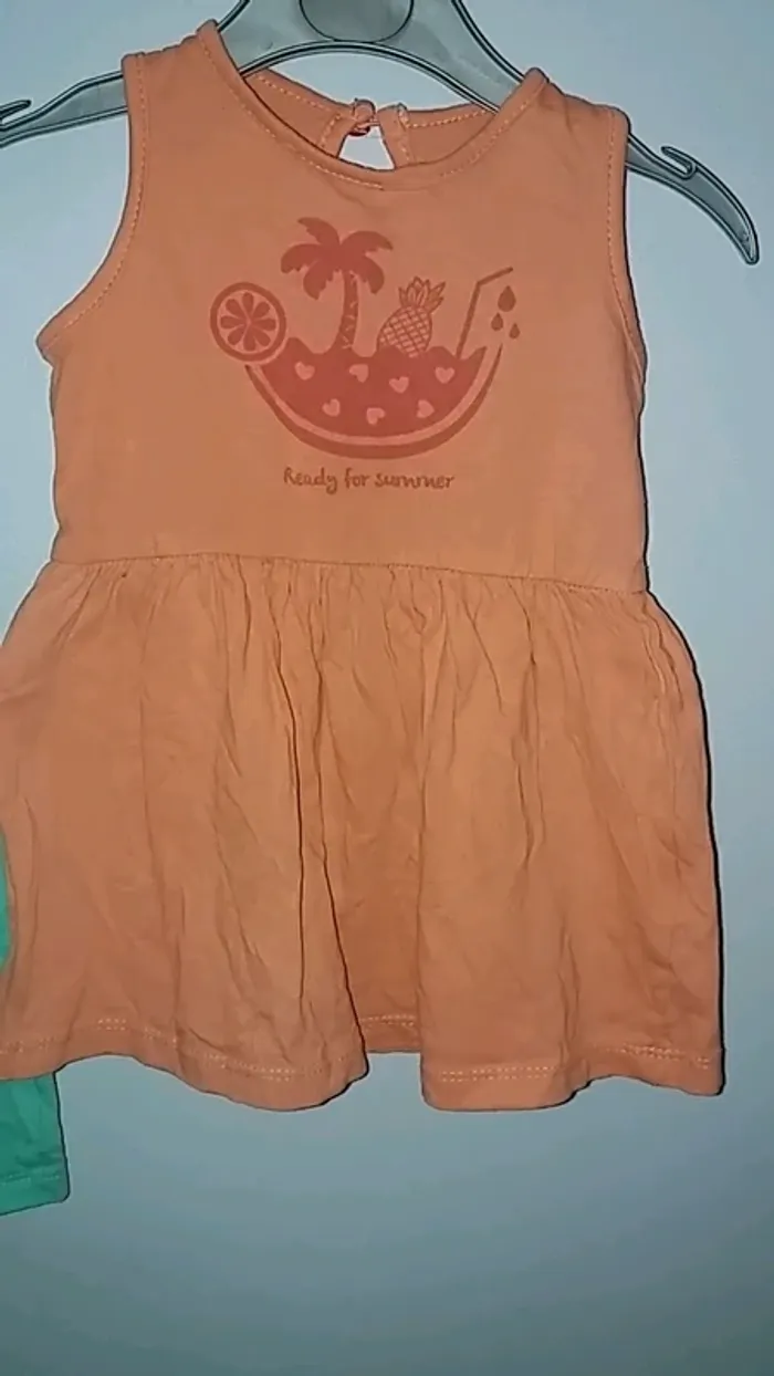 Lot de 2 robes d'été 12 mois - photo numéro 4