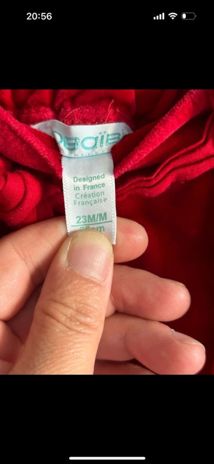 Short velours obaibi taille 23 mois - photo numéro 3