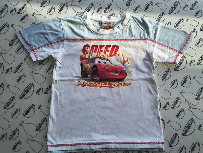 🩵 Superbe Tshirt bicolore Car's (8 ans) 🩵 - photo numéro 6