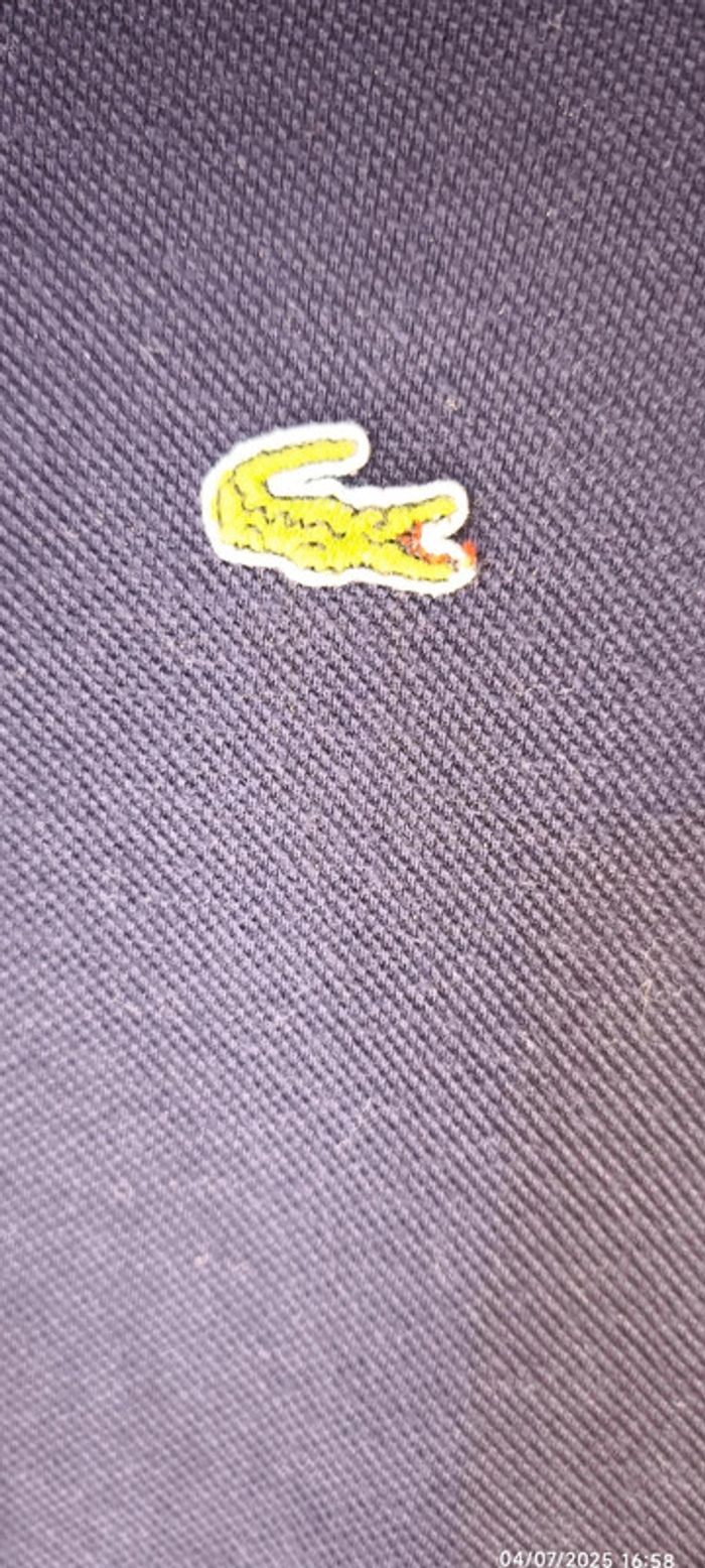 Polo Lacoste enfant Taille 8ans Bleu - photo numéro 5