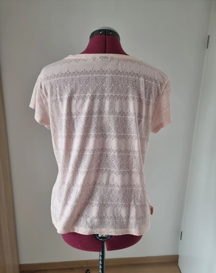 T-shirt couleur abricot - taille 38/40 - sans marque - photo numéro 3