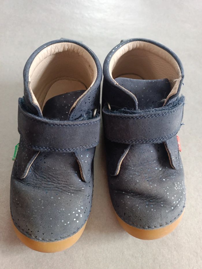 Bottines kickers bleu brillant 27 mixte