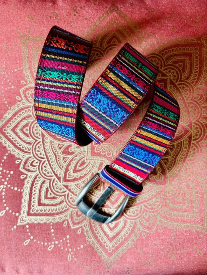 🌈Ceinture multicolore ethnique bohème hippie ethnic boho multicolor belt🌈 - photo numéro 6