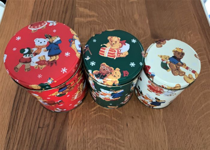 Lot de 3 boîtes gigognes motifs oursons - photo numéro 3