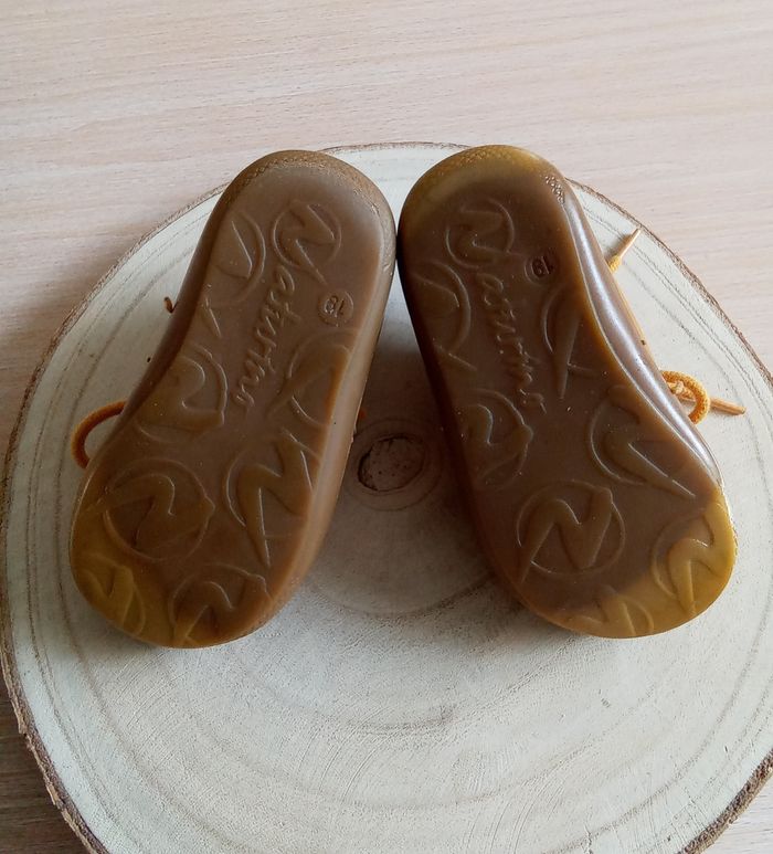 Chaussures moutarde à lacets premiers pas taille 19 Naturino - photo numéro 7