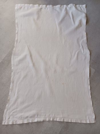 torchon blanc nid d'abeille brodé FR