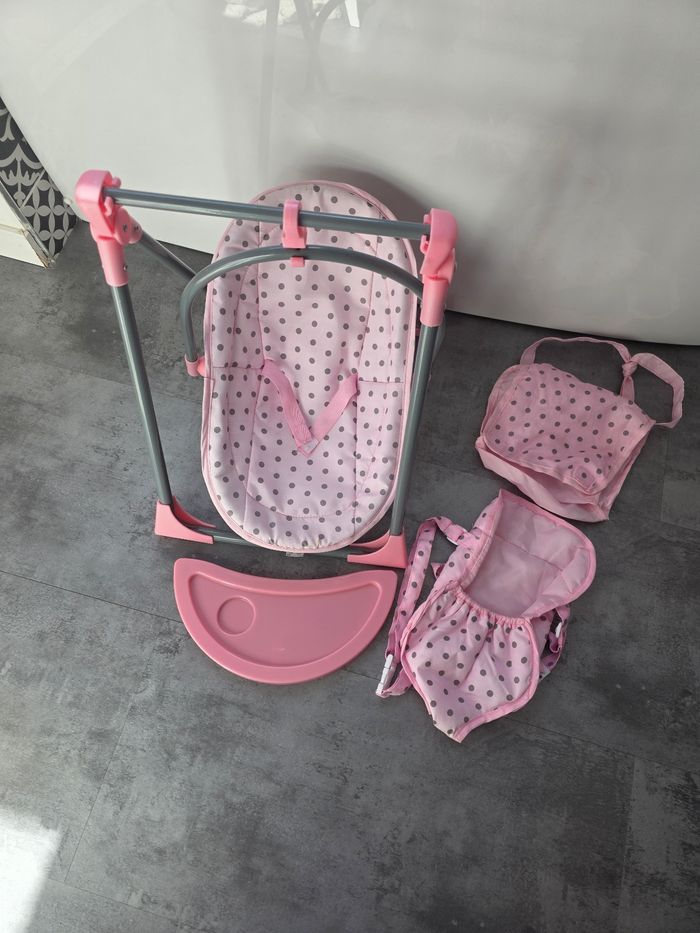 Chaise haute 4 en 1 poupée