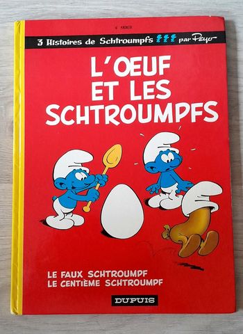 BD 3 histoires de schtroumpfs par Peyo édition 1978