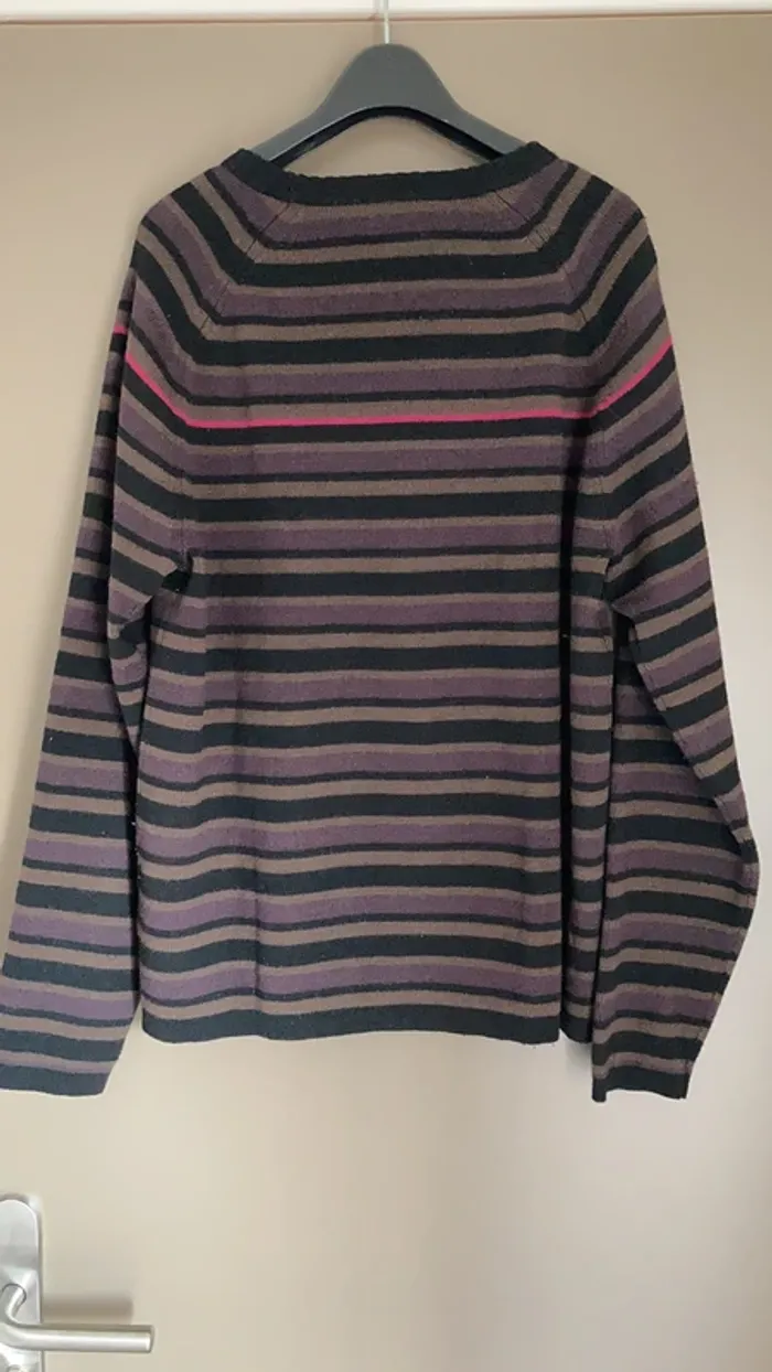 Pull homme à rayures multicolores taille L Celio - photo numéro 3