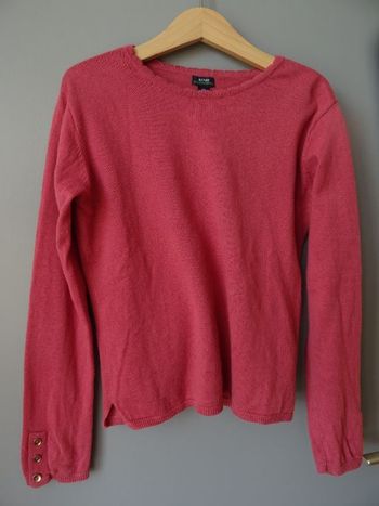 Pull couleur rose brique