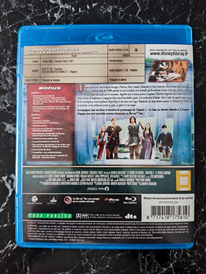 Narnia chapitre 2 : Le Prince Caspian en Blu-ray - photo numéro 2