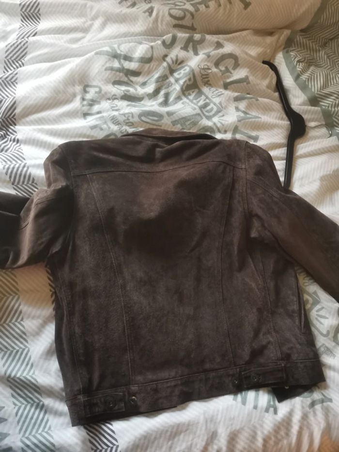 Manteau en cuir marron - photo numéro 2