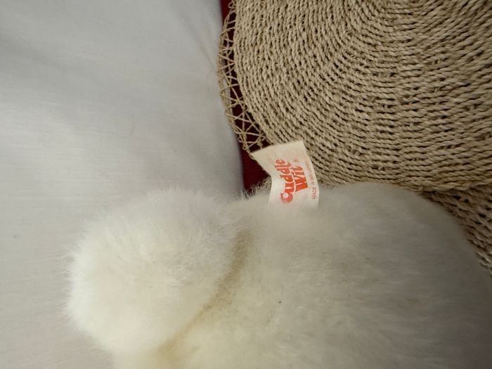 Ours blanc vintage Cuddle Wit non lavé - photo numéro 3