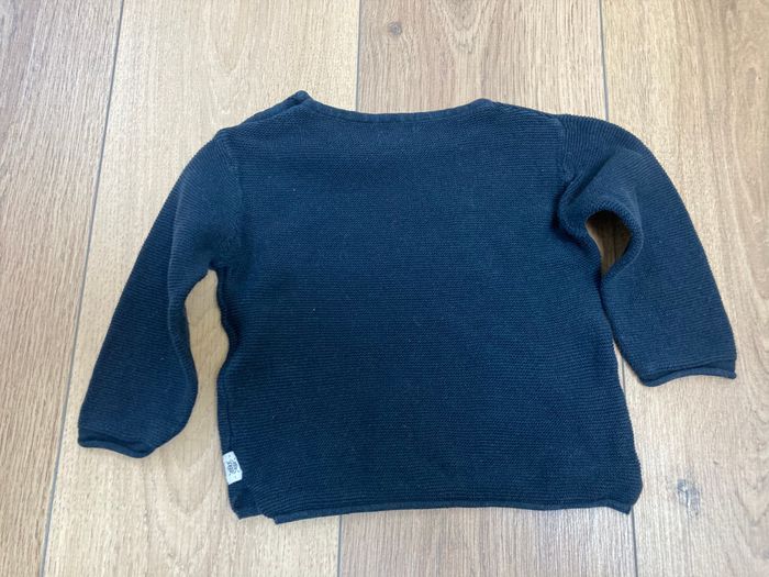 Pull fin bleu marine - photo numéro 2