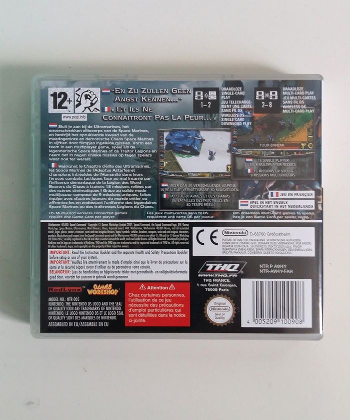 Boite jeux DS - Warhammer 40.000 Squad - photo numéro 2