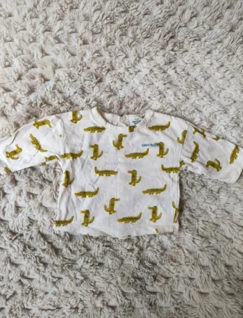 T-shirt bébé crocodile