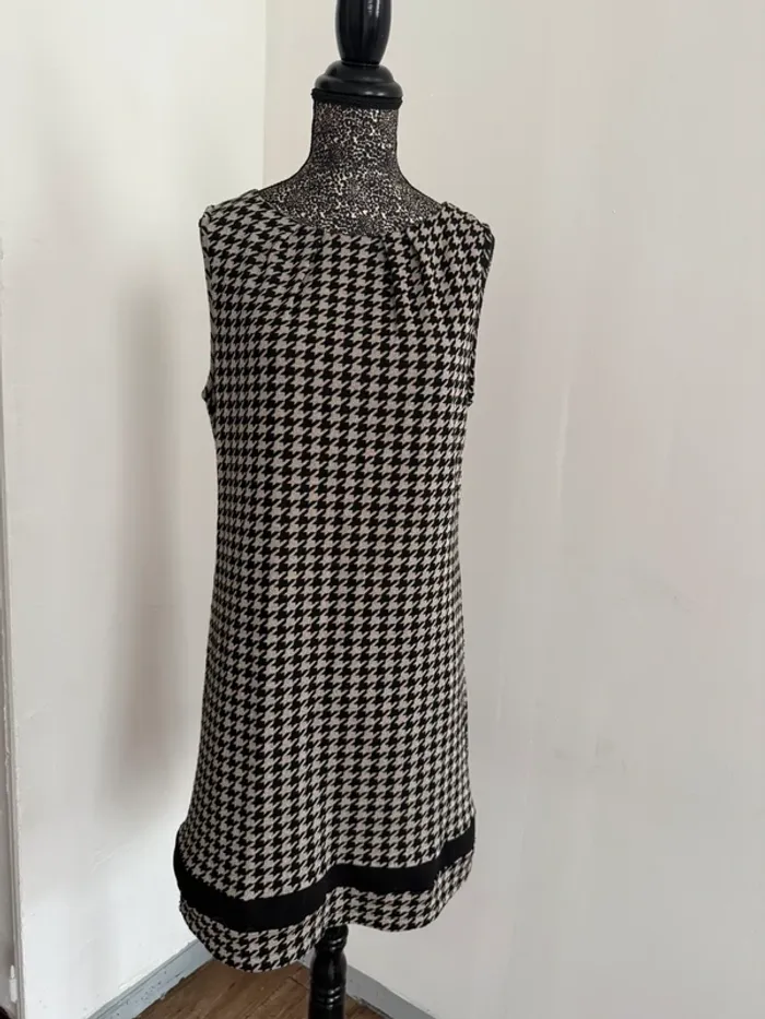 Robe sans manches Nuna Lie T. L - Motif pied-de-poule