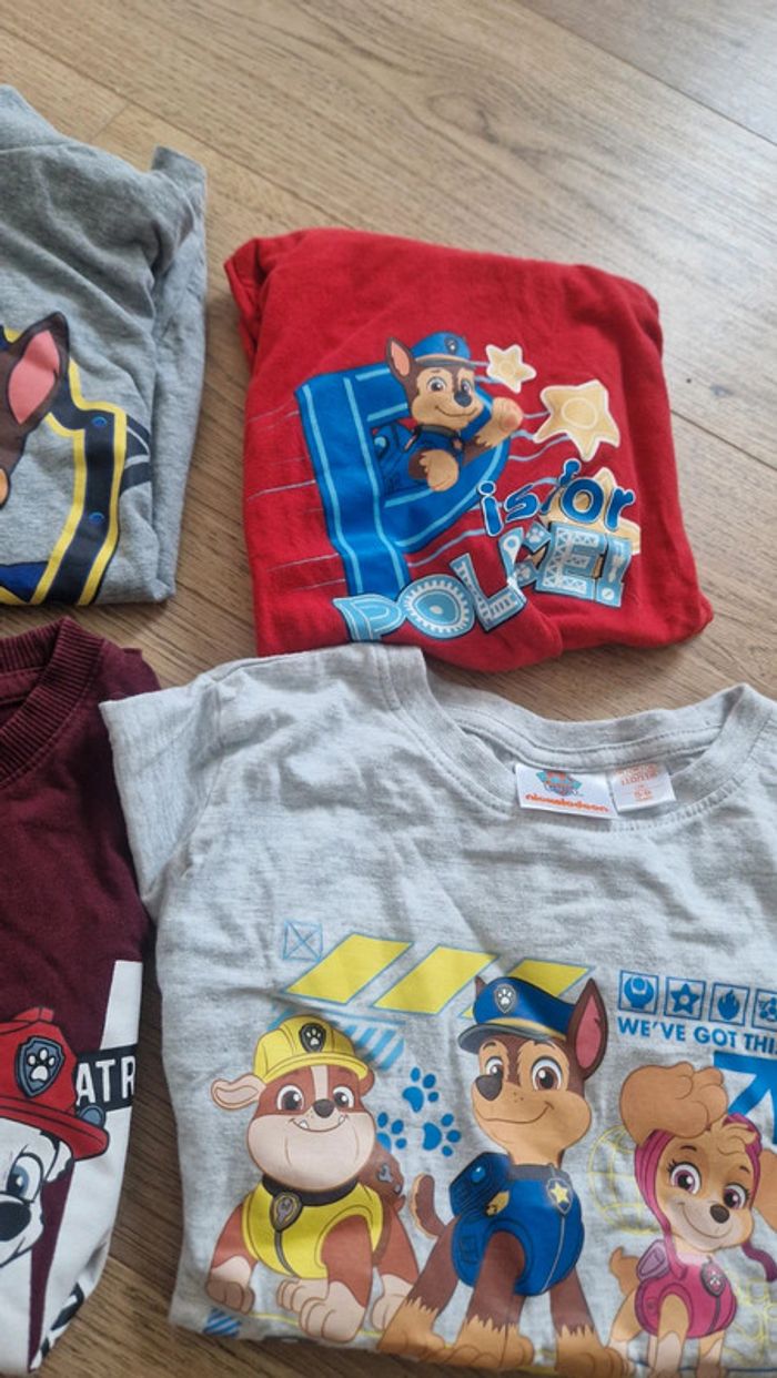 Lot t shirt pat patrouille 4 6 ans - photo numéro 3