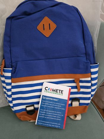 Sac à dos comete neuf dans son emballage