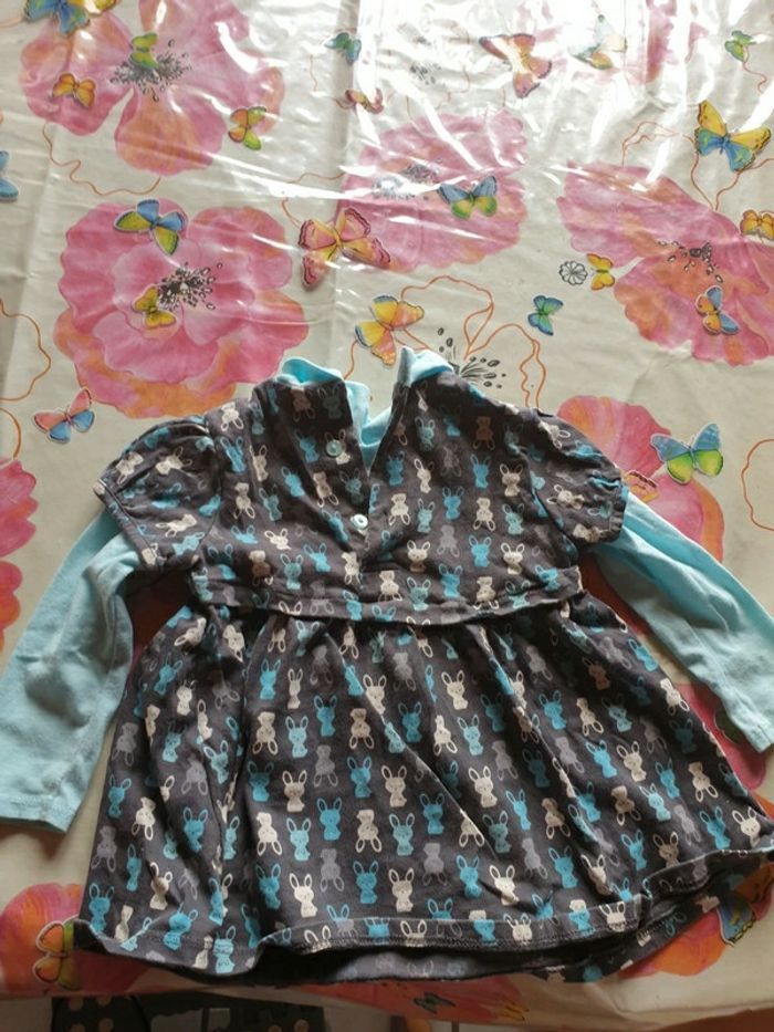 Robe mi-saison  bébé 12 mois - photo numéro 3
