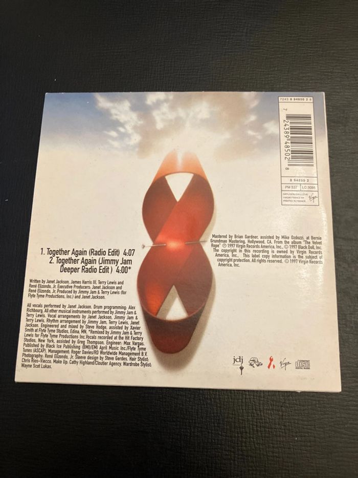 CD 2 Titres. Together Again. Janet Jackson. - photo numéro 2