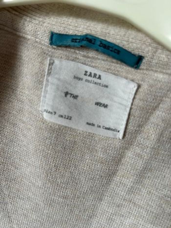 Gilet beige garçon 7 ans Zara boys - photo numéro 2