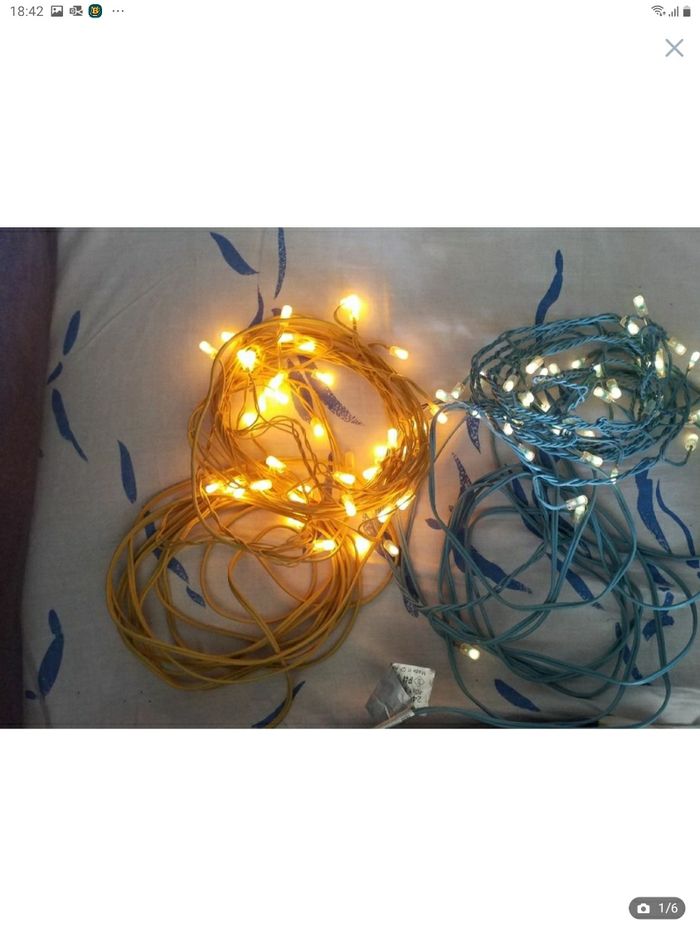 Lot de 2 guirlandes 🎄 lumineuses bon état