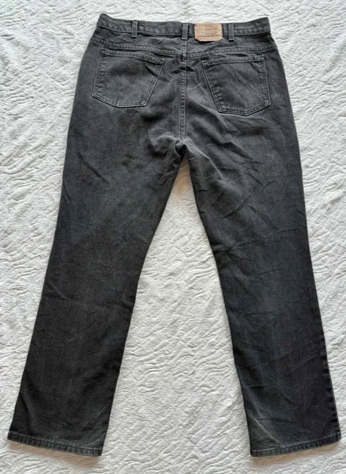Jean Levi’s 619 regular straight droit gris anthracite 80/90s vintage Canada us rare W36 XL/46 - photo numéro 10